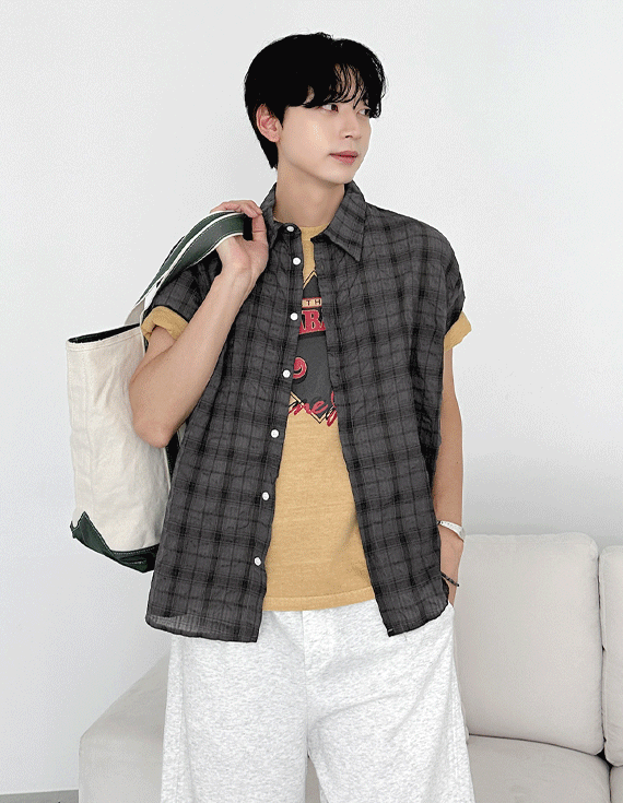 [코디걱정X 여름셔츠🍃] 호든 Classic Check 반팔셔츠 31357