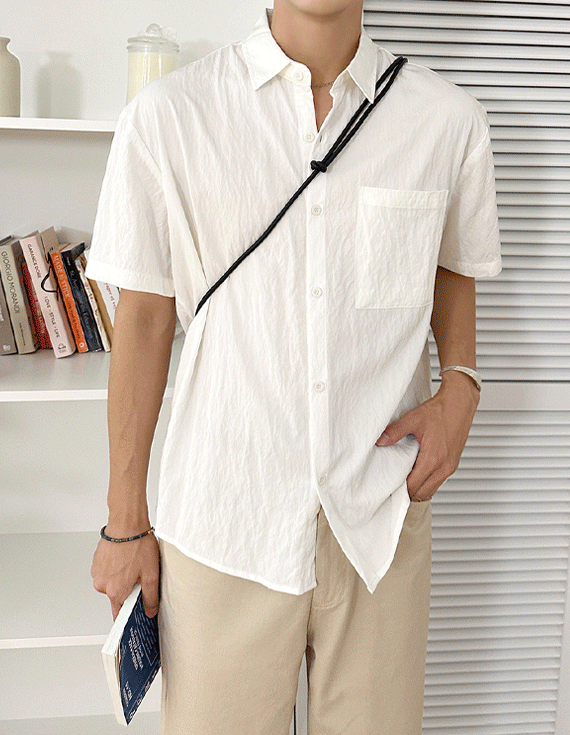 [부드럽고 Strong] Cotton 릴렉스 Short-sleeve Shirt 71399