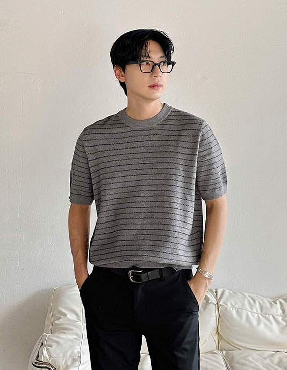 [Stripe key point] 핀라인 Harp Knit 71454