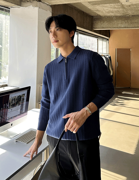 [단정한 클래식Knit] Zip up Kara Knit  71443