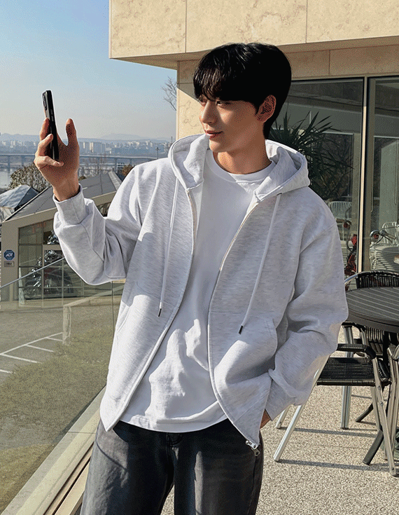 YKK 투웨이지퍼 napping Hoodies zip up<br><font style=font-size:11px;color:#595959>M~2XL(95~115)<*font>