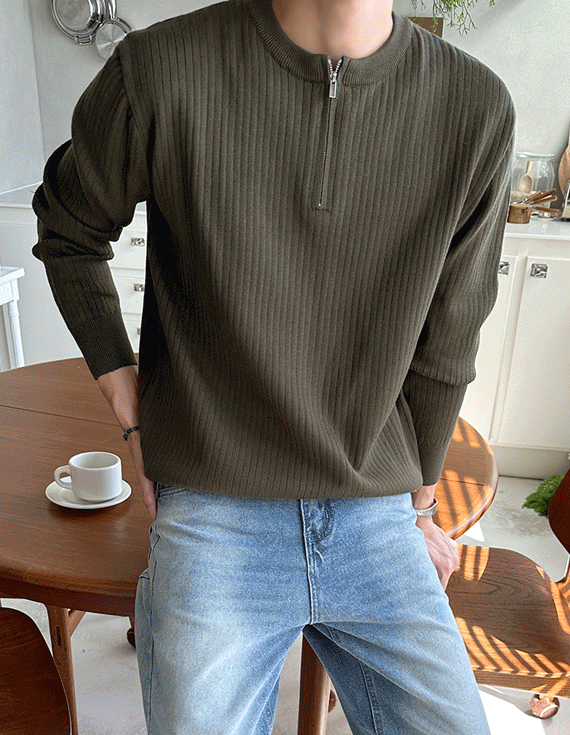 [코디걱정NO,기본템] 집넥 Round Knit 71438
